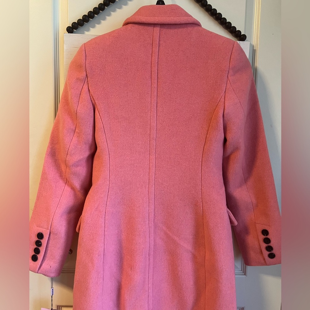 AVEC LES FILLES Wool Blend Double Breasted Coat Pink Jacket XS Small 💖 0 2 4 6 - Picture 12 of 15